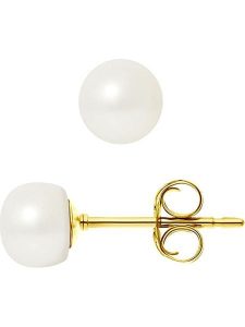 Pearline Kolczyki-wkrętki z perłami w kolorze białym rozmiar: onesize. Białe kolczyki Pearline, z perłą, złote. Za 195,99 zł.