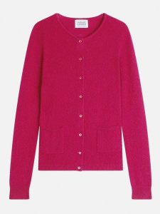 AUTHENTIC CASHMERE Kaszmirowy kardigan "Caron" w kolorze różowym rozmiar: L. Różowe kardigany AUTHENTIC CASHMERE, z kaszmiru. Za 408,45 zł.