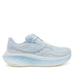 Buty do biegania Saucony. Niebieskie buty sportowe Saucony, bez wzorów, bez zapięcia, do biegania. Za 489,99 zł.