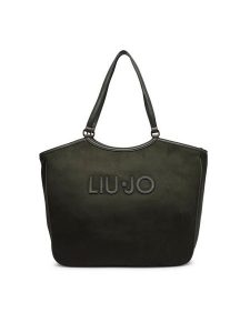 Liu Jo Torebka AF6117 T711A Zielony ciemny. Zielone shopper bag Liu Jo, bez wzorów, z materiału, bez dodatków. Za 559,99 zł.