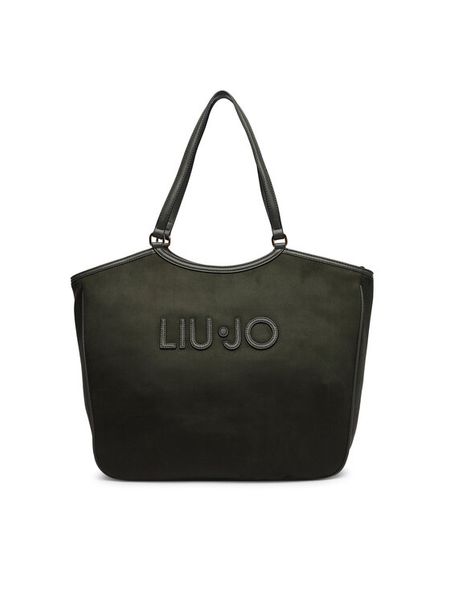 Liu Jo Torebka AF6117 T711A Zielony ciemny. Zielone shopper bag Liu Jo, bez wzorów, z materiału, bez dodatków. Za 559,99 zł.