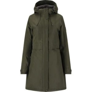 Parka dla kobiet Whistler Mullie V2 10000. Zielone kurtki WHISTLER, na zimę, bez wzorów, bez kaptura. Za 449,00 zł.