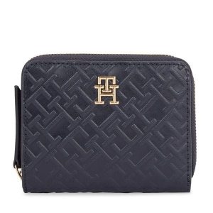 Portfel Tommy Hilfiger. Niebieskie portfele TOMMY HILFIGER, bez wzorów. Za 239,99 zł.
