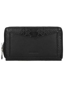 Wojas Skórzany portfel w kolorze czarnym - 15 x 9 x 2 cm rozmiar: onesize. Czarne portfele Wojas, bez wzorów, z materiału. Za 131,74 zł.
