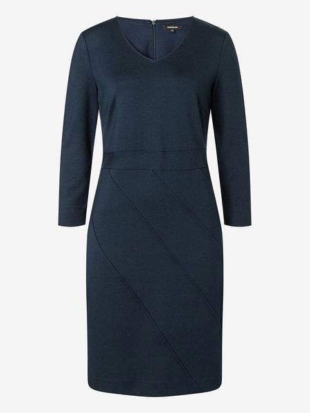 More & More Sukienka w kolorze granatowym rozmiar: 38. Niebieskie sukienki More & More, bez wzorów, bez kołnierzyka, bez ramiączek, midi. Za 130,81 zł.