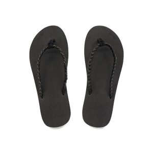 Japonki basenowe damskie Flip Flop Glitter. Czarne klapki Flip Flop, bez wzorów, bez obcasa. Za 71,00 zł.