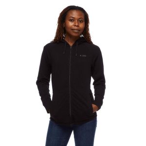 Bluza turystyczna rozpinana damska Black Diamond Mountain Transparency. Czarne bluzy Black Diamond, xs, bez wzorów, bez kaptura. Za 192,99 zł.