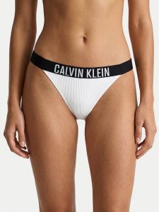 Calvin Klein Swimwear Dół od bikini LV00Q61213 Biały. Białe bikini Calvin Klein Swimwear, bez wzorów, z syntetyku. Za 209,99 zł.