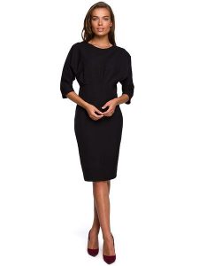 Stylove Sukienka w kolorze czarnym rozmiar: L. Czarne sukienki Stylove, l, bez wzorów, bez kołnierzyka, bez ramiączek, midi. Za 180,06 zł.