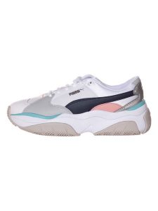 Puma Sneakersy "Storm. Y Metallic" w kolorze biało-beżowym rozmiar: 36. Białe trampki Puma, bez wzorów, bez zapięcia. Za 122,09 zł.