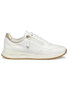 Geox Sneakersy "Bulmya" w kolorze białym rozmiar: 39. Białe trampki Geox, bez wzorów, bez zapięcia. Za 329,42 zł.