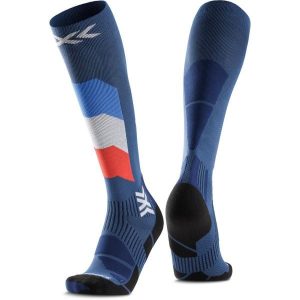 Skarpety narciarskie X-Socks Ski Perform Patriot France OTC Blue. Białe skarpetki X-Socks, bez wzorów. Za 189,99 zł.