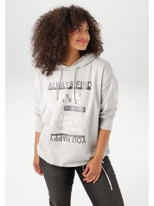 Aniston Bluza w kolorze jasnoszarym rozmiar: 44. Szare bluzy Aniston, bez wzorów, z kapturem. Za 82,64 zł.