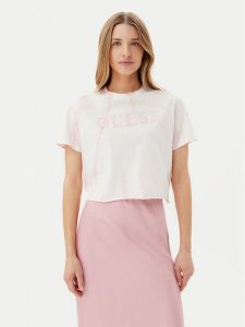 Guess T-Shirt V5GI19 I3Z14 Różowy Regular Fit. Czerwone t-shirty Guess, l, z aplikacjami, z bawełny, bez kołnierzyka, bez ramiączek. Za 109,99 zł.