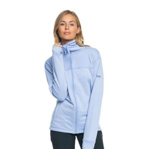 Bluza damska ROXY Vertere Full Zip. Niebieskie bluzy Roxy, na zimę, xs, bez wzorów, bez kaptura. W wyprzedaży za 321,15 zł.