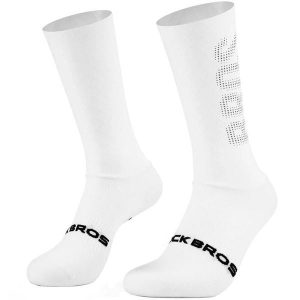 Skarpetki rowerowe dla dorosłych kompresyjne Rockbros RB9006 aero. Białe skarpetki ROCKBROS, bez wzorów. Za 69,00 zł.