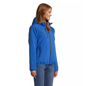Damska kurtka softshell Sol's Falcon Padded. Niebieskie kurtki SOL'S, na zimę, s, bez wzorów, z softshellu, bez kaptura. Za 323,50 zł.