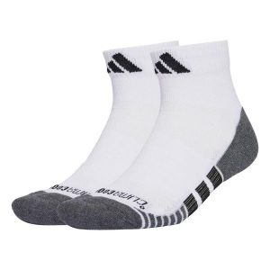 Skarpety Performance CLIMACOOL Cushioned Quarter 3-Pack. Białe skarpetki ADIDAS, bez wzorów, z materiału. Za 64,95 zł.