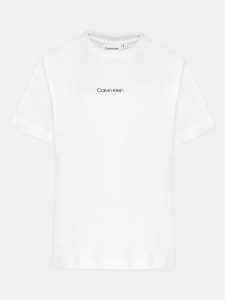 Calvin Klein Curve T-Shirt Inclusive Micro Logo K20K203712 Biały Regular Fit. Białe t-shirty Calvin Klein Curve, xl, bez wzorów, z bawełny, bez kołnierzyka, bez ramiączek. Za 179,99 zł.