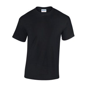Ciężka Bawełniana Koszulka Unisex Dla Dorosłych. Czarne bluzki GILDAN, xl, bez wzorów, z bawełny, sportowe, bez kołnierzyka, bez ramiączek. Za 30,99 zł.