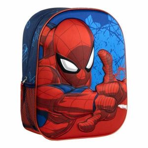 Plecak szkolny 3D Spider-Man Niebieski. Niebieskie plecaki spiderman. Za 77,20 zł.