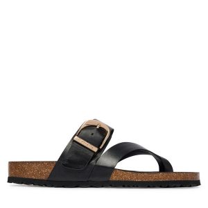 Japonki Tamaris. Czarne klapki Tamaris, bez wzorów, bez obcasa. Za 329,99 zł.