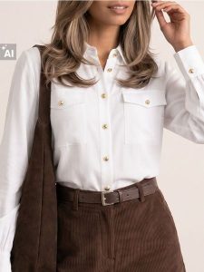 Wiskozowa koszula regular fit z kieszeniami - biały. Białe koszule Sinsay, l, bez wzorów, z wiskozy, bez kołnierzyka, bez ramiączek. Za 39,99 zł.