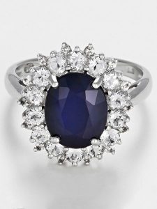 OR ÉCLAT Złoty pierścionek "Soleil Bleu" z diamentami rozmiar: 60. Niebieskie pierścionki OR ÉCLAT, z diamentem, złote. Za 2 435,99 zł.