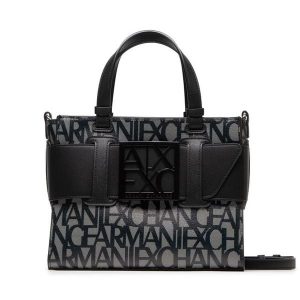 Torebka Armani Exchange. Czarne torebki klasyczne Armani Exchange, bez wzorów, bez dodatków. Za 579,99 zł.