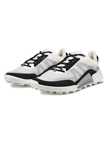 Ecco Sneakersy "Biom 2.1" w kolorze biało-czarnym rozmiar: 40. Białe trampki ecco, bez wzorów, z materiału, bez zapięcia. Za 270,44 zł.