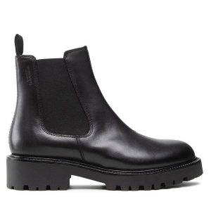 Sztyblety Vagabond Shoemakers. Czarne botki Vagabond Shoemakers, bez wzorów, bez obcasa, na płaskiej podeszwie, bez zapięcia. Za 529,99 zł.