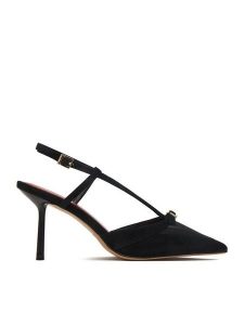 Eva Minge Szpilki EO-MARY-01 Czarny. Czarne szpilki Eva Minge, bez wzorów, ze skóry, bez obcasa. Za 399,99 zł.