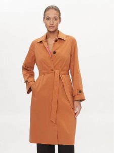 ONLY Trencz Orchid 15308598 Brązowy Regular Fit. Brązowe płaszcze ONLY, l, bez wzorów, z syntetyku, bez kaptura. Za 209,99 zł.