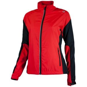 Wiatrówka do biegania damska Rogelli ELVI. Czarne kurtki Rogelli, xs, bez wzorów, bez kaptura. W wyprzedaży za 99,00 zł.