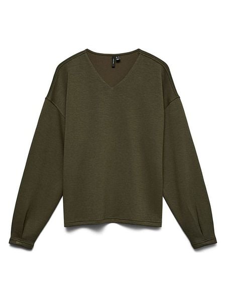 Vero Moda Bluza w kolorze khaki rozmiar: XS. Brązowe bluzy Vero Moda, xs, bez wzorów, bez kaptura. Za 109,95 zł.