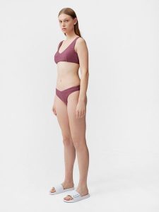 4F Dół od bikini damski XXL. Czerwone bikini 4f, bez wzorów, z materiału. W wyprzedaży za 9,99 zł.