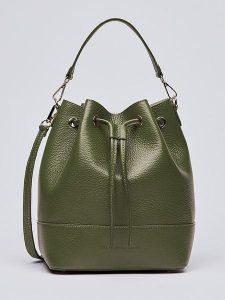 CXL by Christian Lacroix Skórzana torebka "Champs Elysé" w kolorze khaki - 25 x 28 x 15 cm rozmiar: onesize. Brązowe torebki klasyczne CXL by Christian Lacroix, bez wzorów, z materiału, na ramię, bez dodatków. Za 411,45 zł.