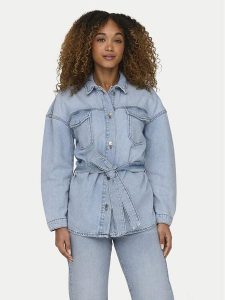 ONLY Kurtka jeansowa Sophia 15282286 Niebieski Regular Fit. Niebieskie kurtki ONLY, l, bez wzorów, z bawełny, bez kaptura. Za 159,99 zł.