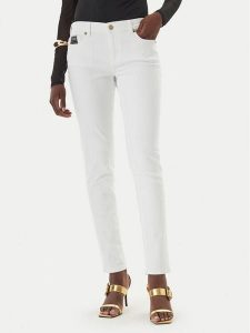 Versace Jeans Couture Jeansy 80HAB5K1 CEWCA Biały Skinny Fit. Białe jeansy Versace Jeans Couture, bez wzorów, z bawełny. Za 668,99 zł.
