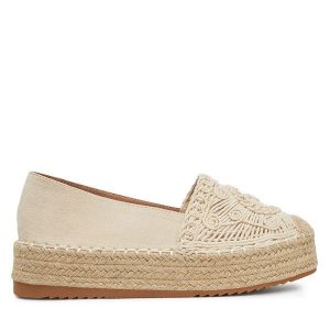 Espadryle DeeZee. Brązowe espadryle DeeZee, bez wzorów, bez obcasa. Za 139,99 zł.