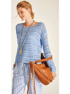 Heine Sweter w kolorze błękitnym rozmiar: 34. Niebieskie swetry oversize Heine, bez wzorów, bez ramiączek. Za 53,04 zł.