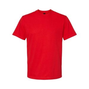 Koszulka Unisex Dla Dorosłych Softstyle Midweight. Czerwone bluzki GILDAN, xl, bez wzorów, sportowe, bez kołnierzyka, bez ramiączek. Za 44,99 zł.