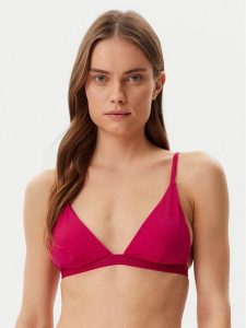 Tommy Hilfiger Góra od bikini UW0UW05801 Różowy. Czerwone bikini TOMMY HILFIGER, bez wzorów, z syntetyku. Za 129,99 zł.
