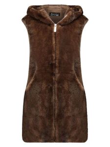 Geographical Norway Kamizelka "Variana" w kolorze brązowym rozmiar: S. Brązowe kamizelki Geographical Norway, s, bez wzorów, bez kołnierzyka, bez ramiączek, bez kaptura. Za 290,82 zł.