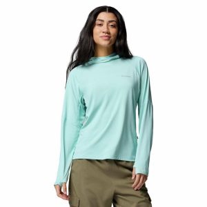 Bluza z kapturem damska Columbia Skien Valley Hoodie. Zielone bluzy Columbia, bez wzorów, z kapturem. Za 263,99 zł.