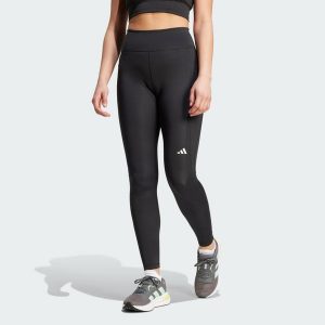 Legginsy Own the Run Winter Full Length. Czarne legginsy ADIDAS, bez wzorów, z materiału. W wyprzedaży za 226,85 zł.