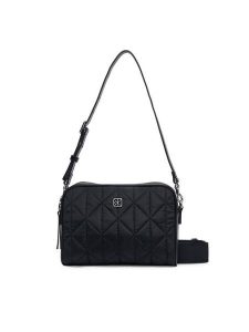 Calvin Klein Torebka Emblem Aop Jacquard Bucket LV04F3648G Czarny. Czarne listonoszki Calvin Klein, bez wzorów, z materiału, bez dodatków. Za 409,99 zł.