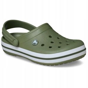Chodaki Klapki Unisex Crocband 11016 Clog 36-37. Białe klapki Crocs, bez wzorów, z materiału, bez obcasa. Za 289,99 zł.