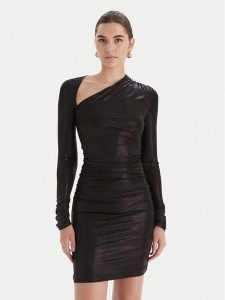 Marciano Guess Sukienka koktajlowa 5BGK39 6340A Slim Fit. Czarne sukienki Marciano Guess, z aplikacjami, z syntetyku, wizytowe, bez kołnierzyka, bez ramiączek. Za 669,99 zł.