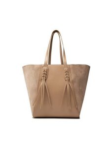 Jenny Fairy Torebka MJS-J-042-85-01 Beżowy. Brązowe torebki klasyczne Jenny Fairy, bez wzorów, ze skóry, bez dodatków. Za 83,98 zł.